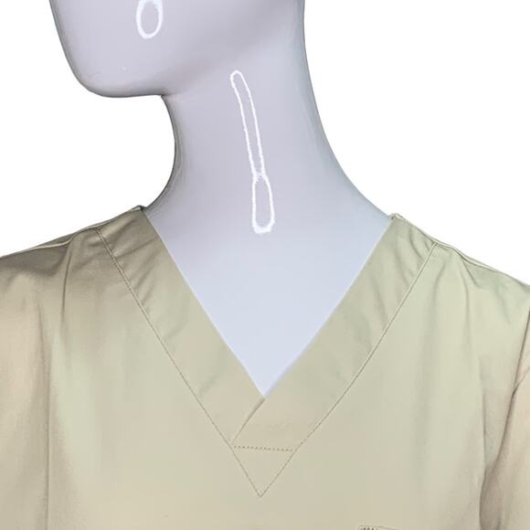 Cherokee NWT Workwear Unisex Tan Size XS One Front Pocket - Picture 2 of 8